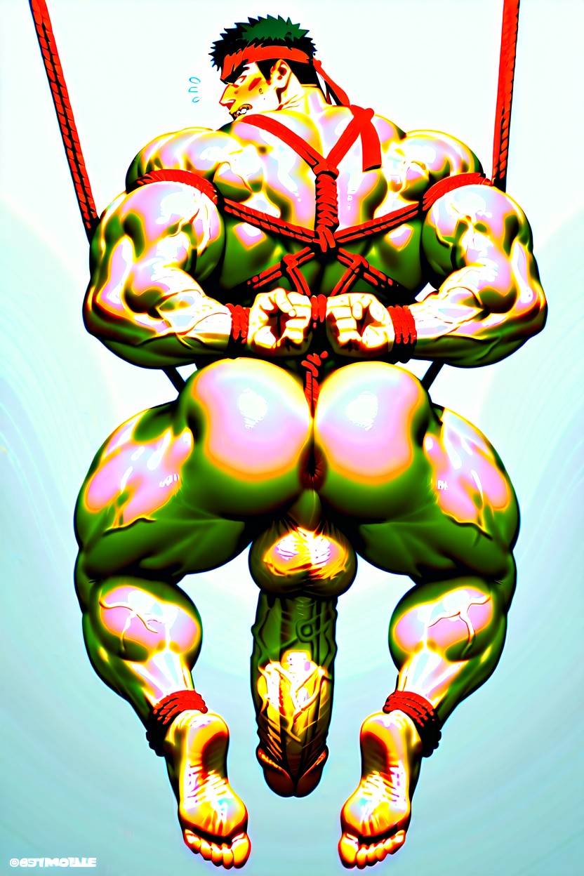 Bara, Oversized Muscles, Big Cock AI Gay Porn