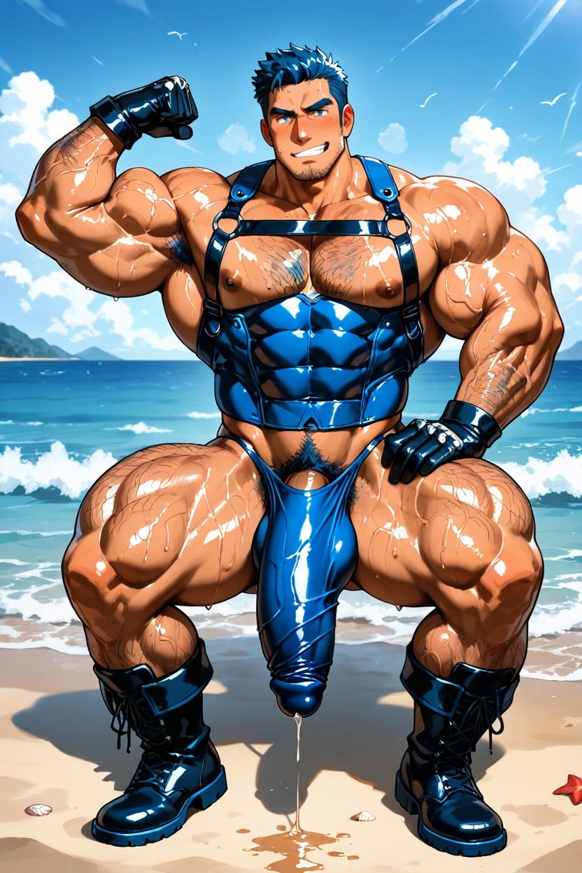 Posing, Protuberancia Del Pene, Tired Face Porno gay IA