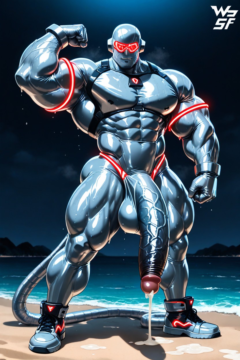 Oiled Skin, Hdr, Huge Hands AI Gay Porn