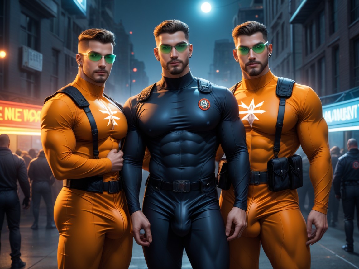 Aggressive, Gay, Background Is An Underground Government Military Research Laboratorybiohazard AI Gay Porn
