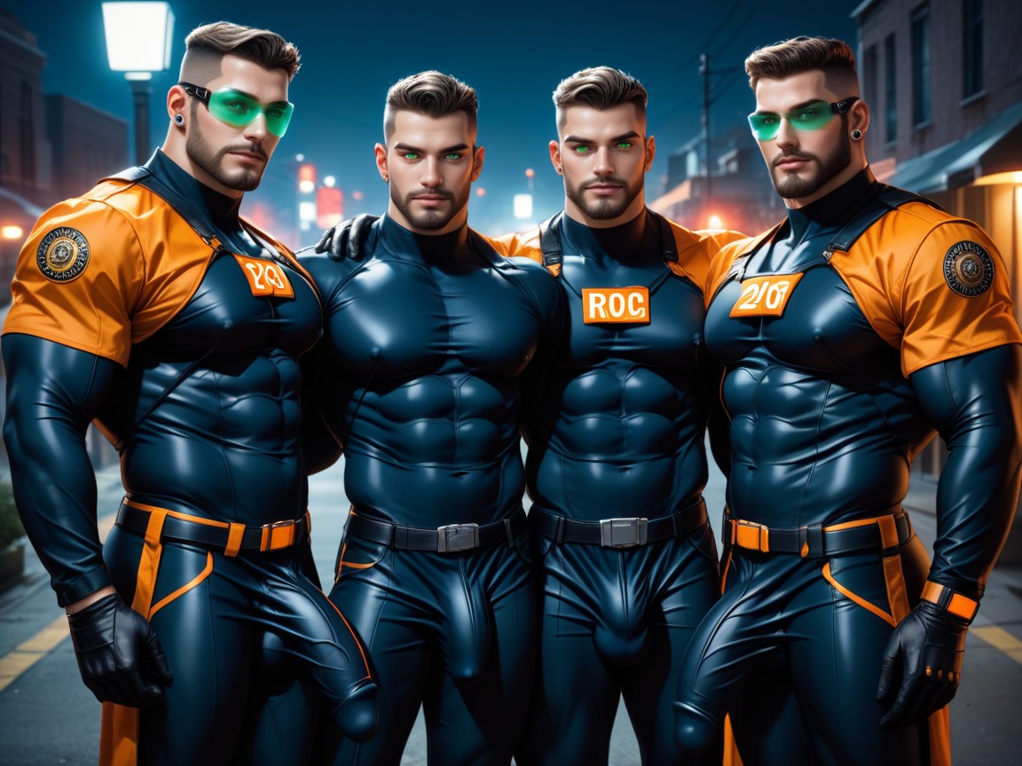 Radiation, Massive Engorged Cock Bulge Under Clothes, 25+ AI Gay Porn