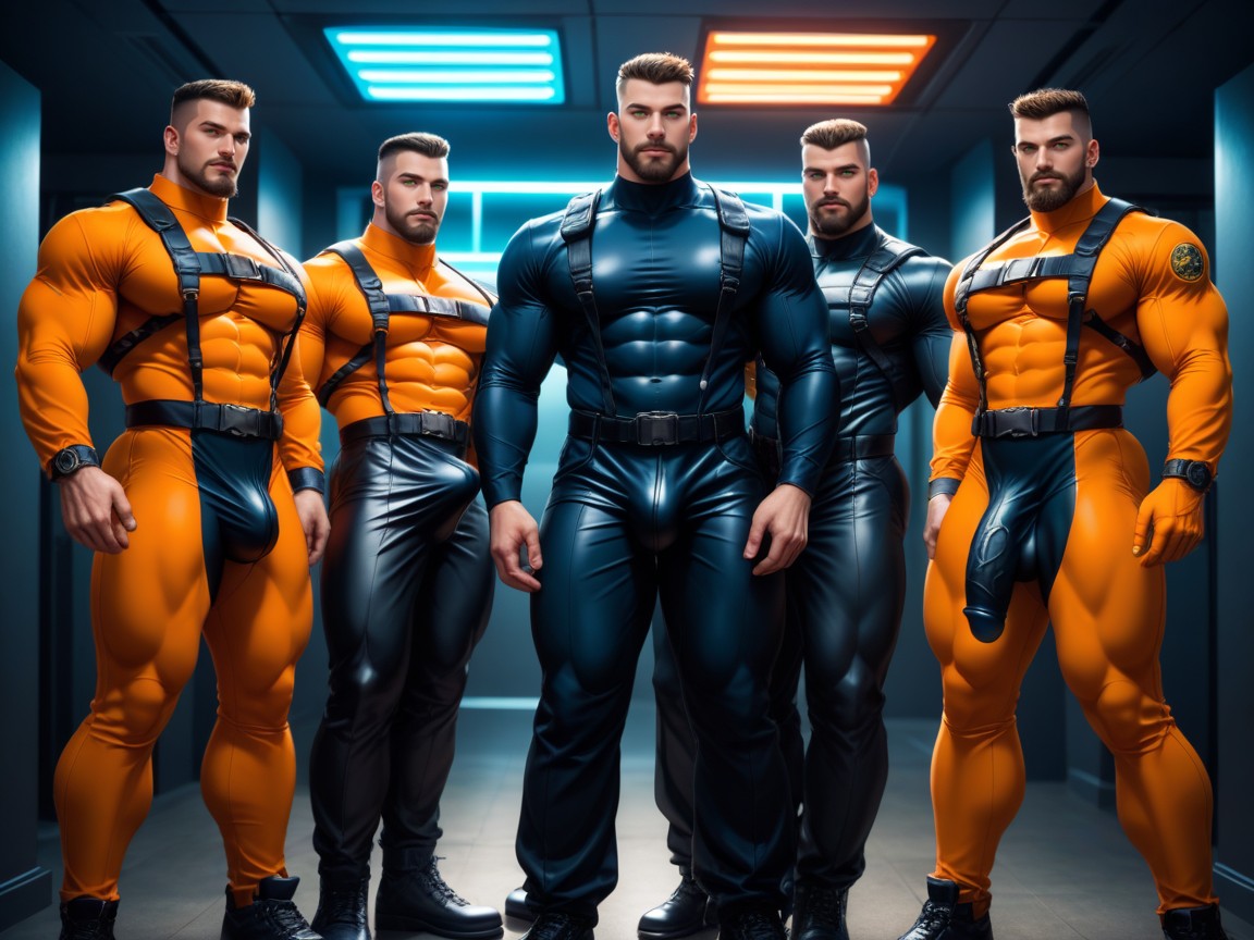 Neon, Harem, Green Eyes AI Gay Porn