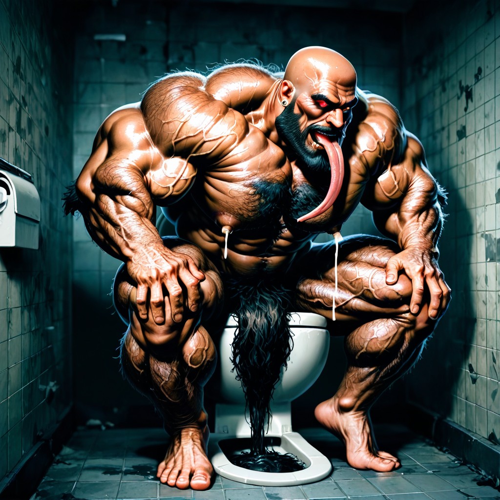 Long Tongue, Detailed Muscles, High Definition AI Gay Porn