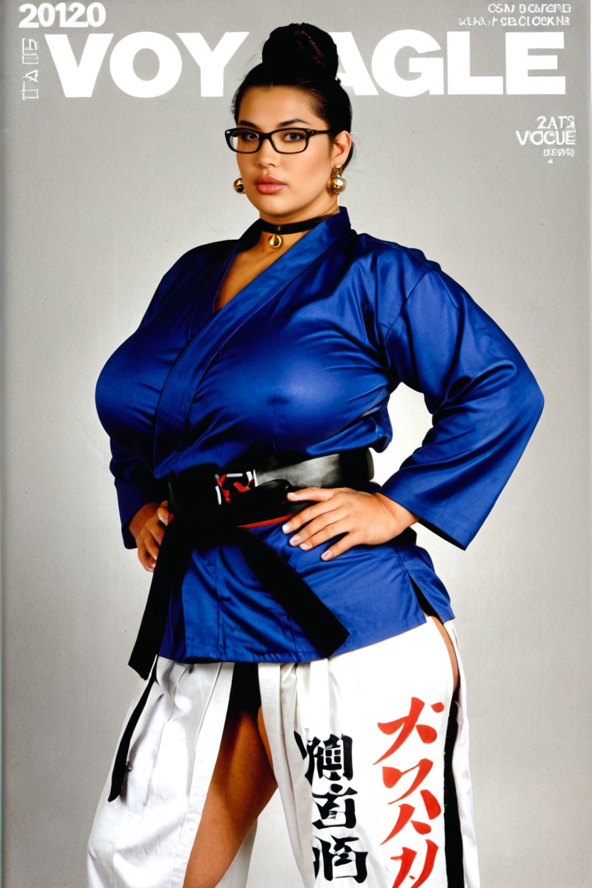 Waist Shot, Chubby Round Face, Japanese BBW AI Porn