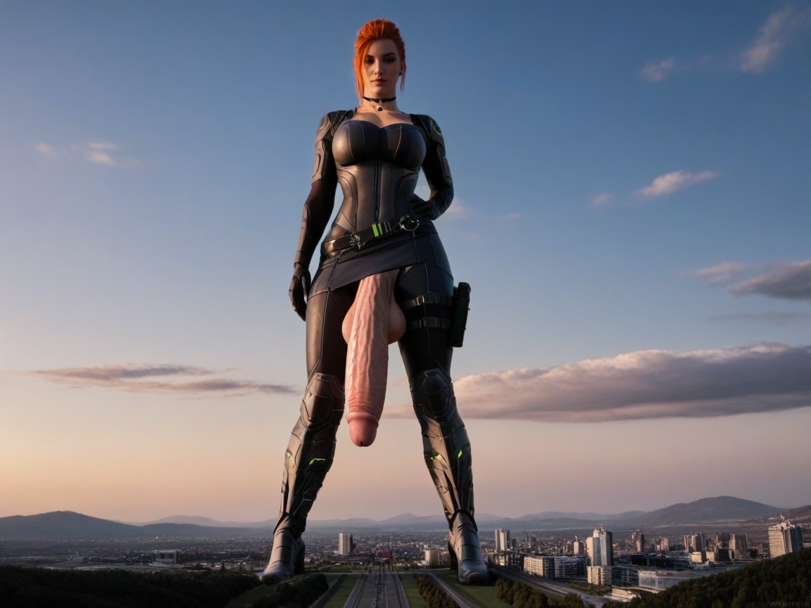 High-tech Materials, Soft Light, Choker AI Porn