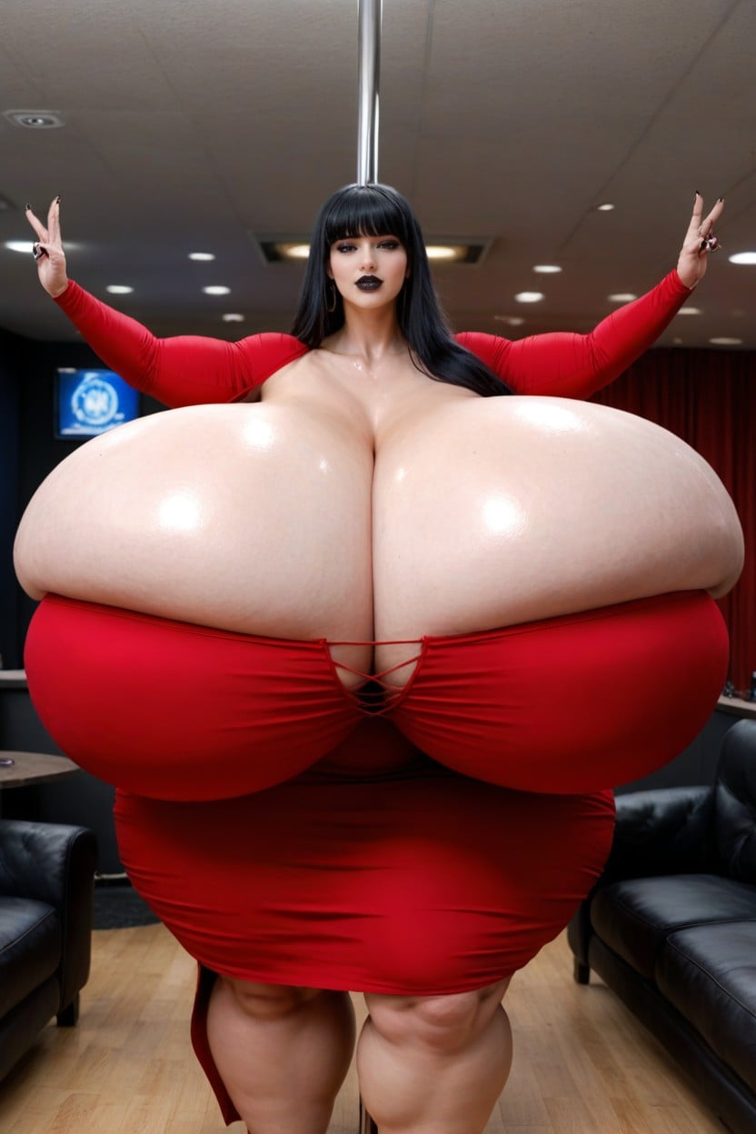 Giant Ass, Hyper Big Round Breasts, Ass Expansion AI Porn