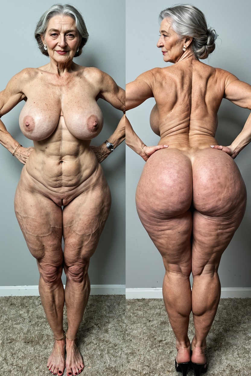 Bubble Butt, Full Body, Naked AI Porn