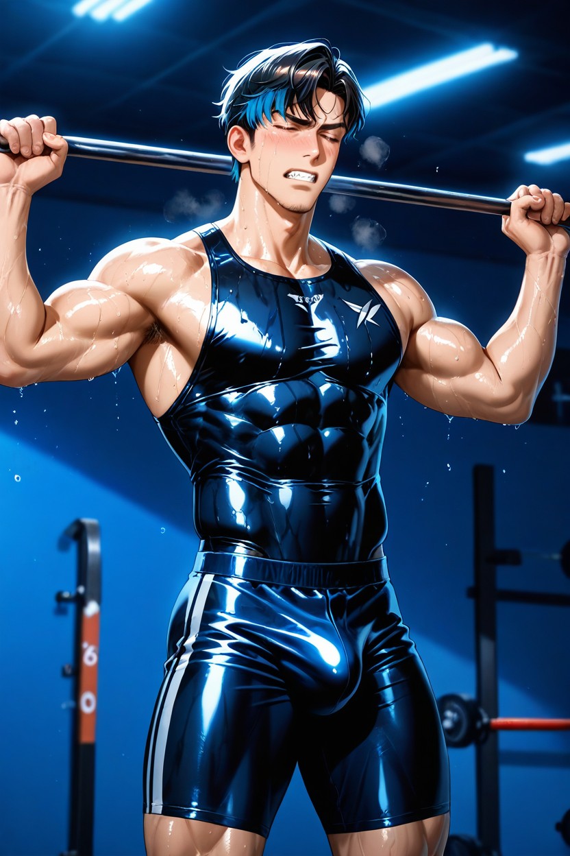 High Specular Highlights, Bulge, Blue Hour AI Gay Porn