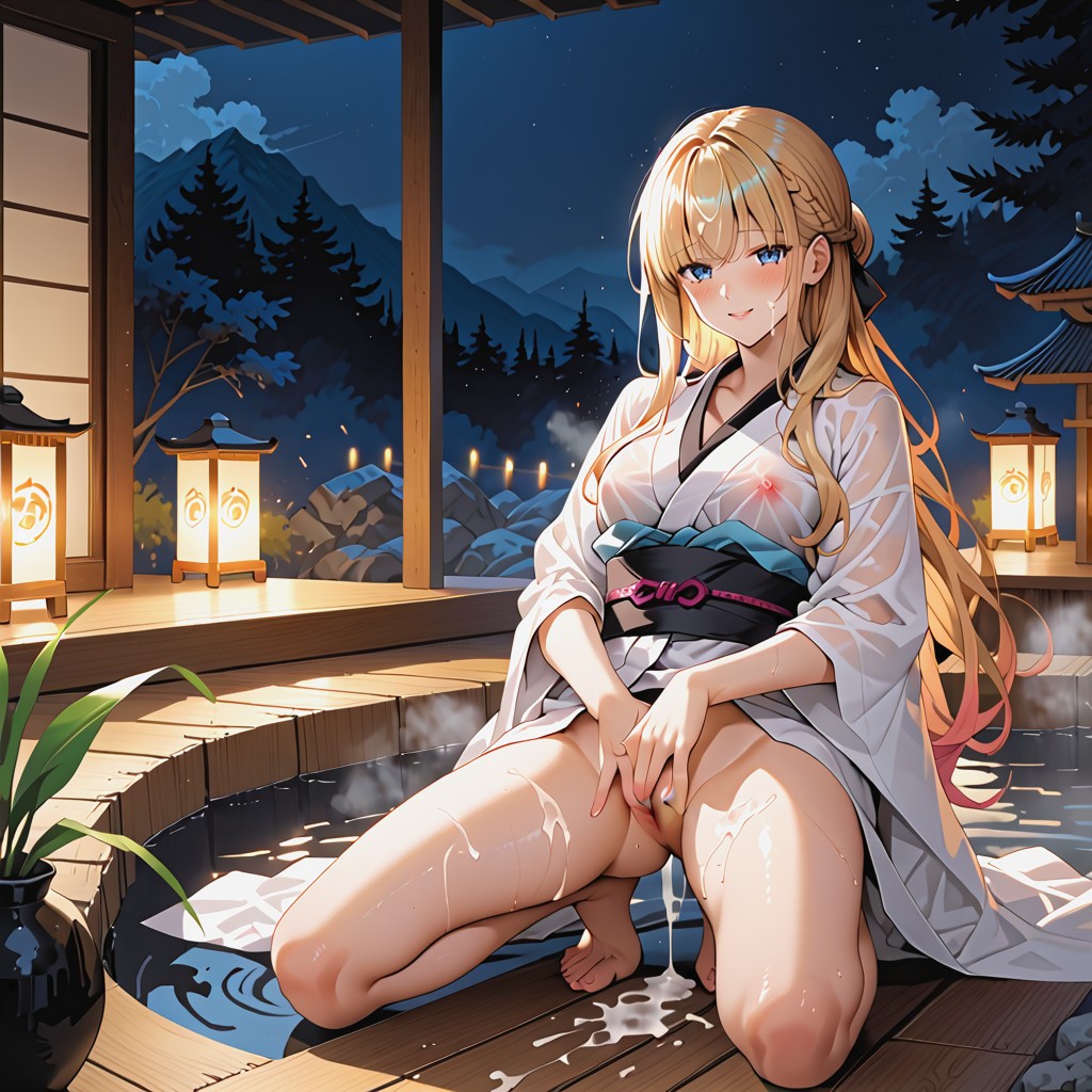 Black Kimono, Ultra Hd, Wet T-shirt AI Porn