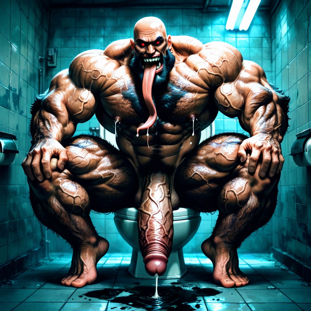 Veiny Muscles, Horror Movie, Very Short Hair AI Gay Porn