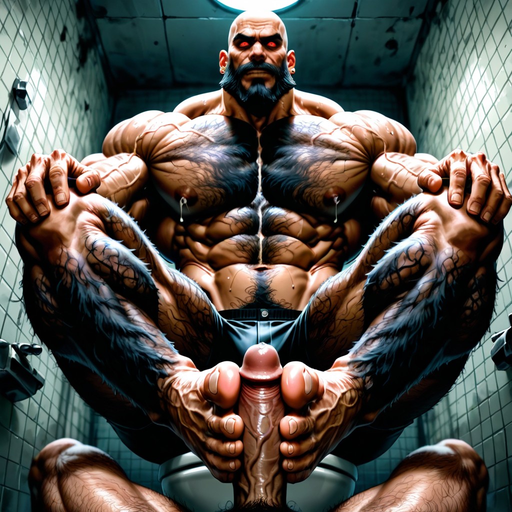 Correct Anatomy, Realistic Style, Incredibly Wide Shoulders AI Gay Porn