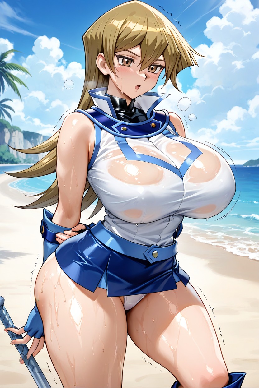 Plano Corto, Official Art, Wearing Characters Official Outfit Hentai IA