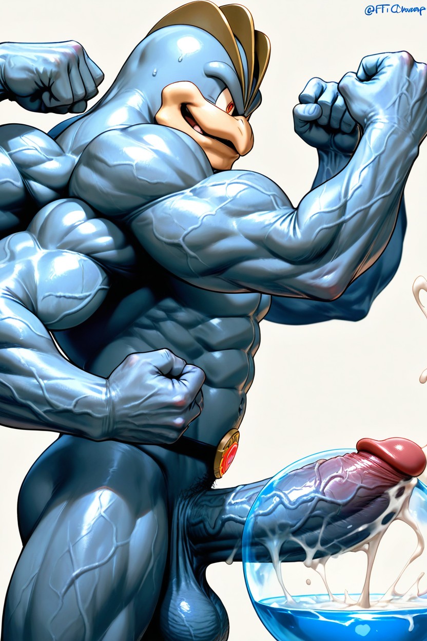 Cock Bigger Than Leg, Perfect Penis, Massive Cumshot AI Gay Porn