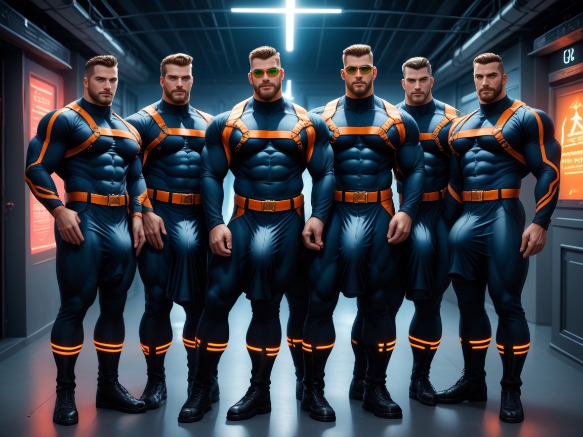 Holster On Thigh, Dominant, Gay AI Gay Porn