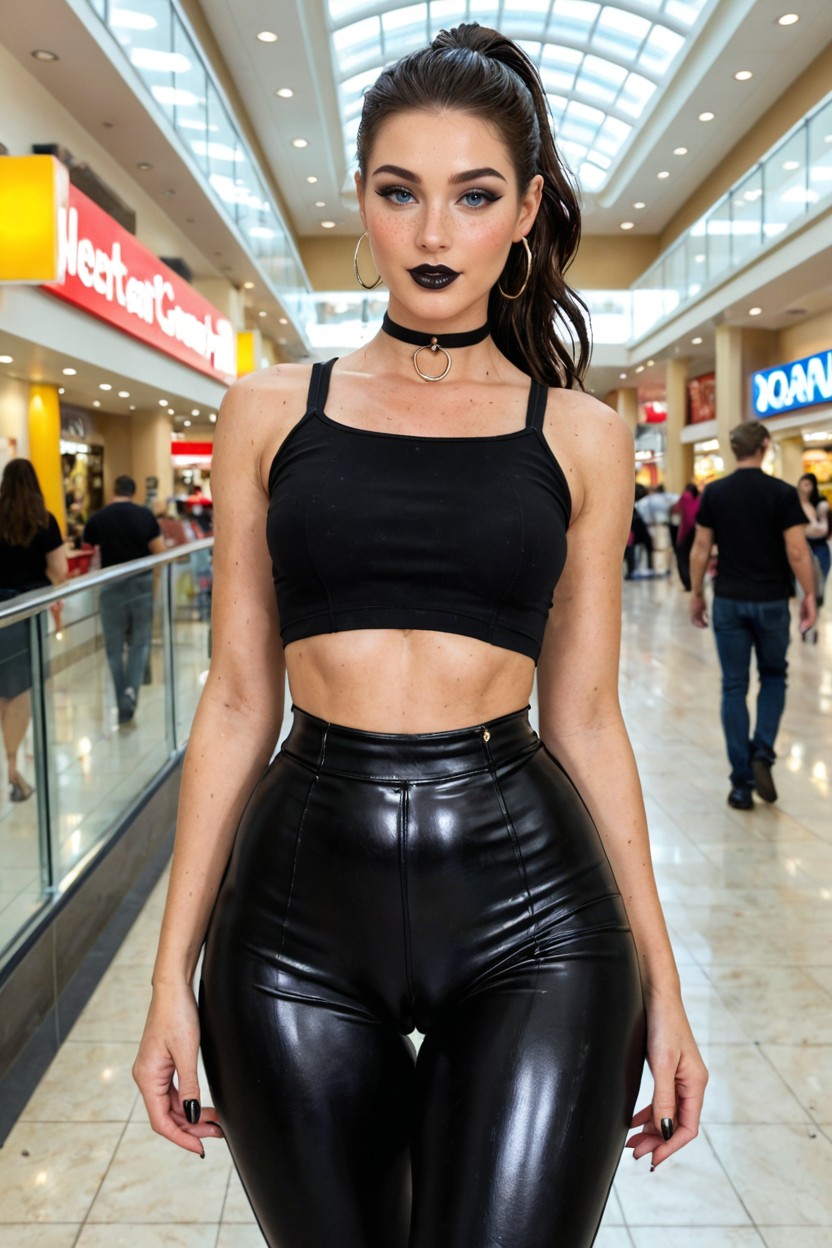Extremely Beautiful Face, Arched Back, Camel Toe AI Porn