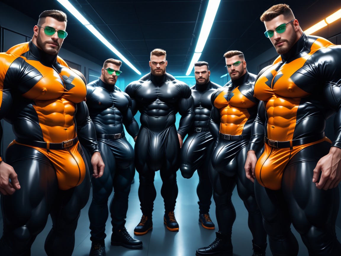 Massive Engorged Cock Bulge Under Clothes, Aggressive, Gigantic Bulge Under Clothes AI Gay Porn