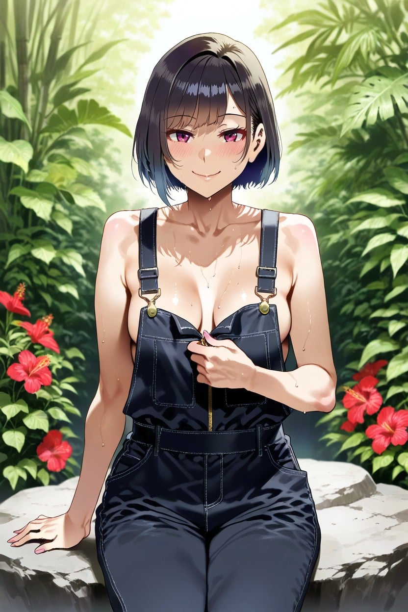 F, Soft Smile, Open The Zipper AI黃漫