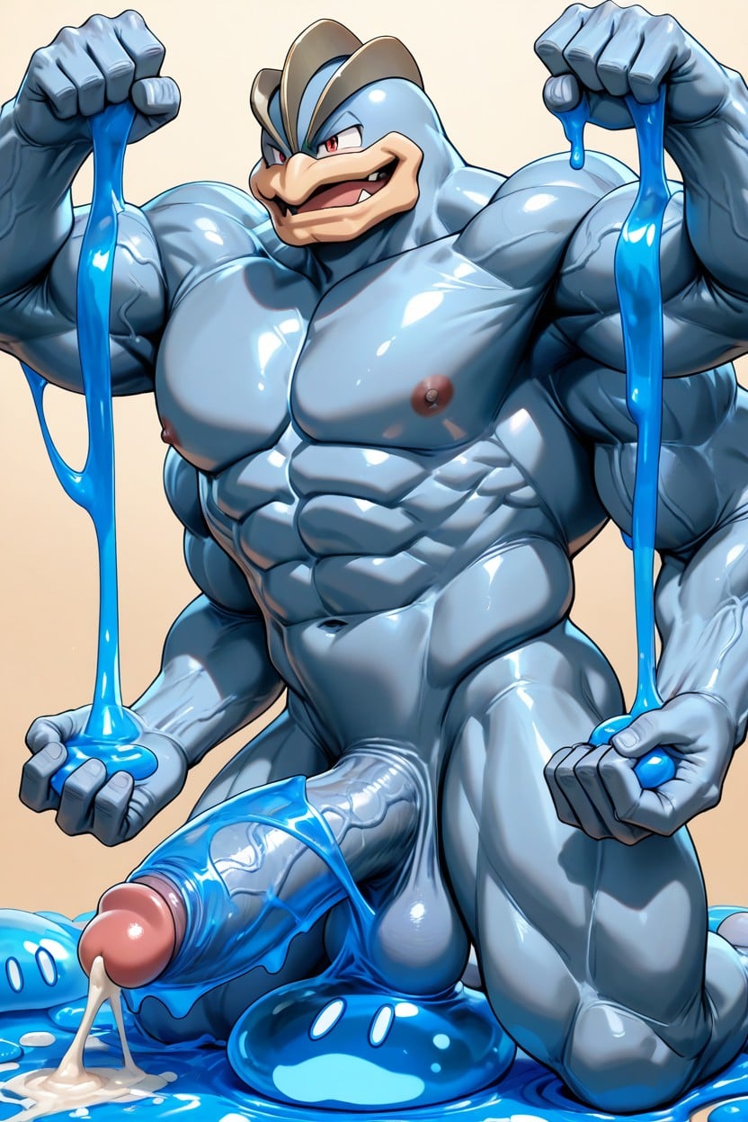 Machamp, Cock Bigger Than Leg, Machamp Only AI Gay Porn