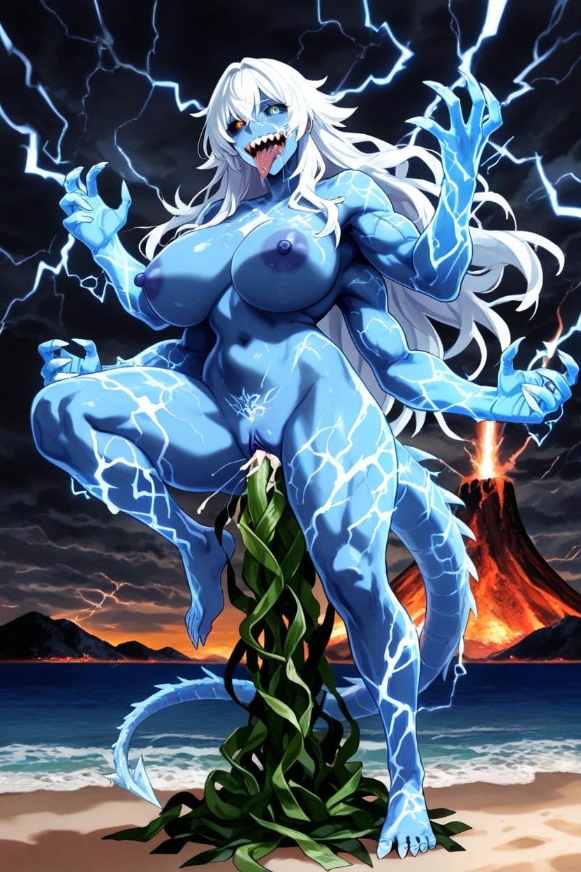 Cabelo Permanente, Anthro Female, Lewd Horny Slut Expression Hentai IA pornografia