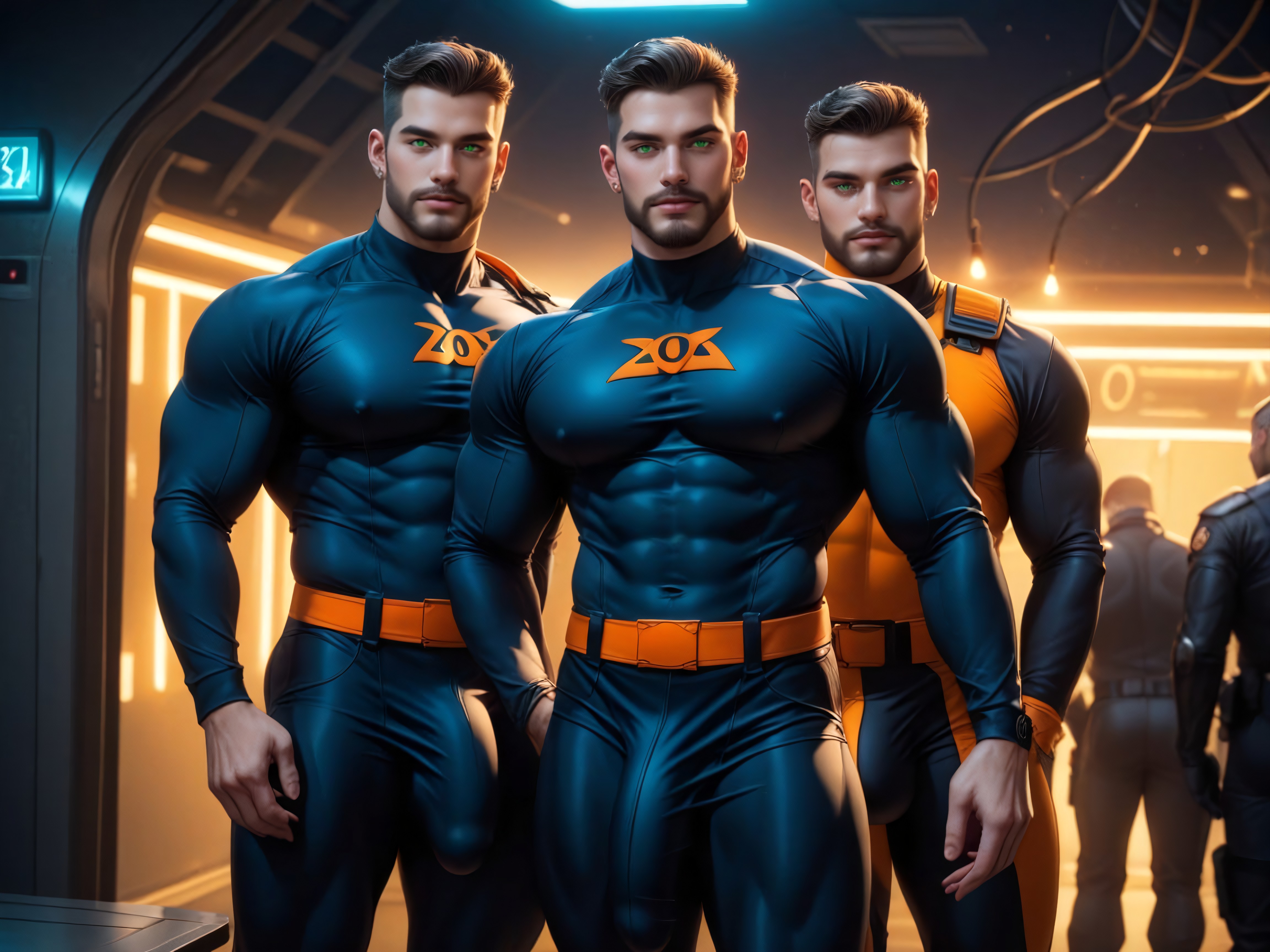Holster On Thigh, Gay, Full Thick Beard Porno gay IA