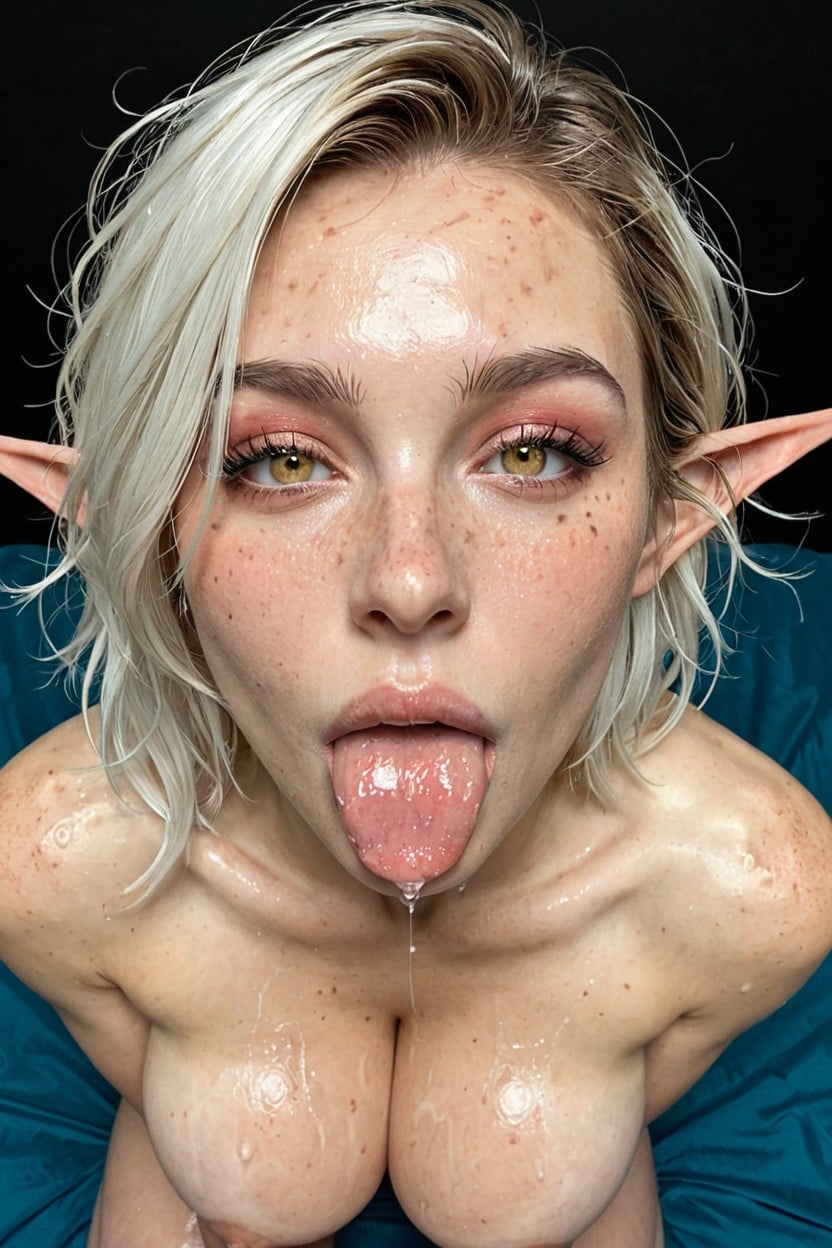 Gorgeous Model, Elf Ears, Gorgeous Elf Features AI Porn