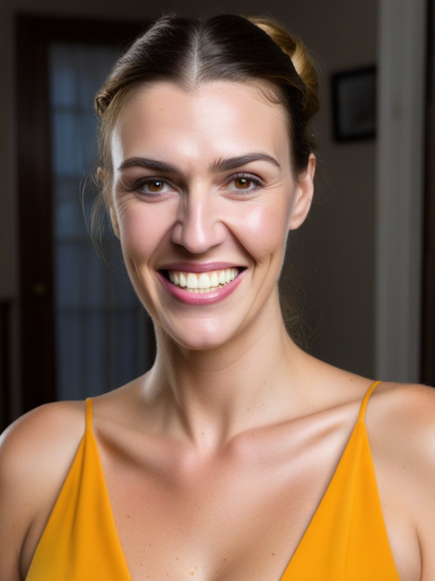 Part Irish, Recessed Chin, Very Prominent Overbite AI Porn