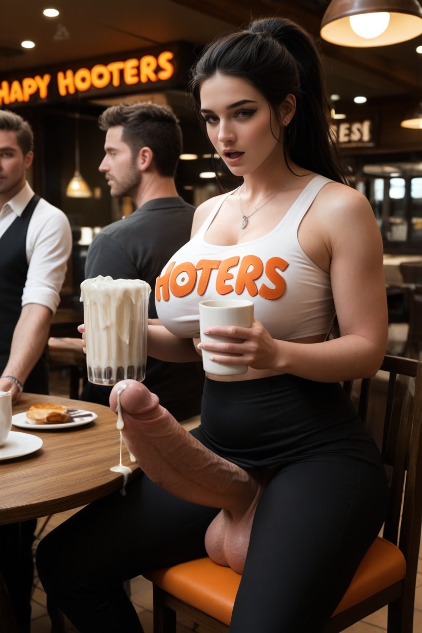 Huge Round Tits, Face, Massive Penis AI Porn