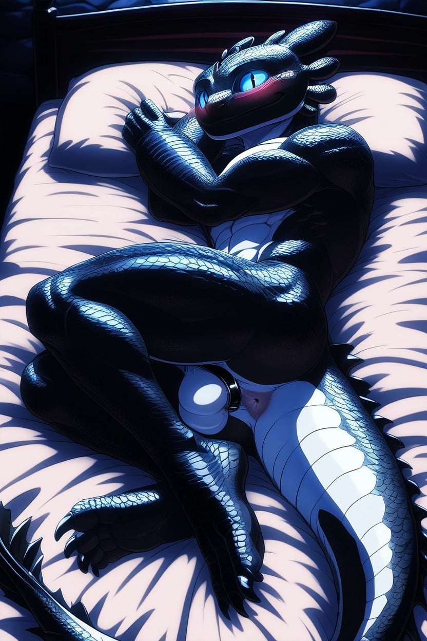 Detailed Eyes, Horny, Side View Furry AI Porn