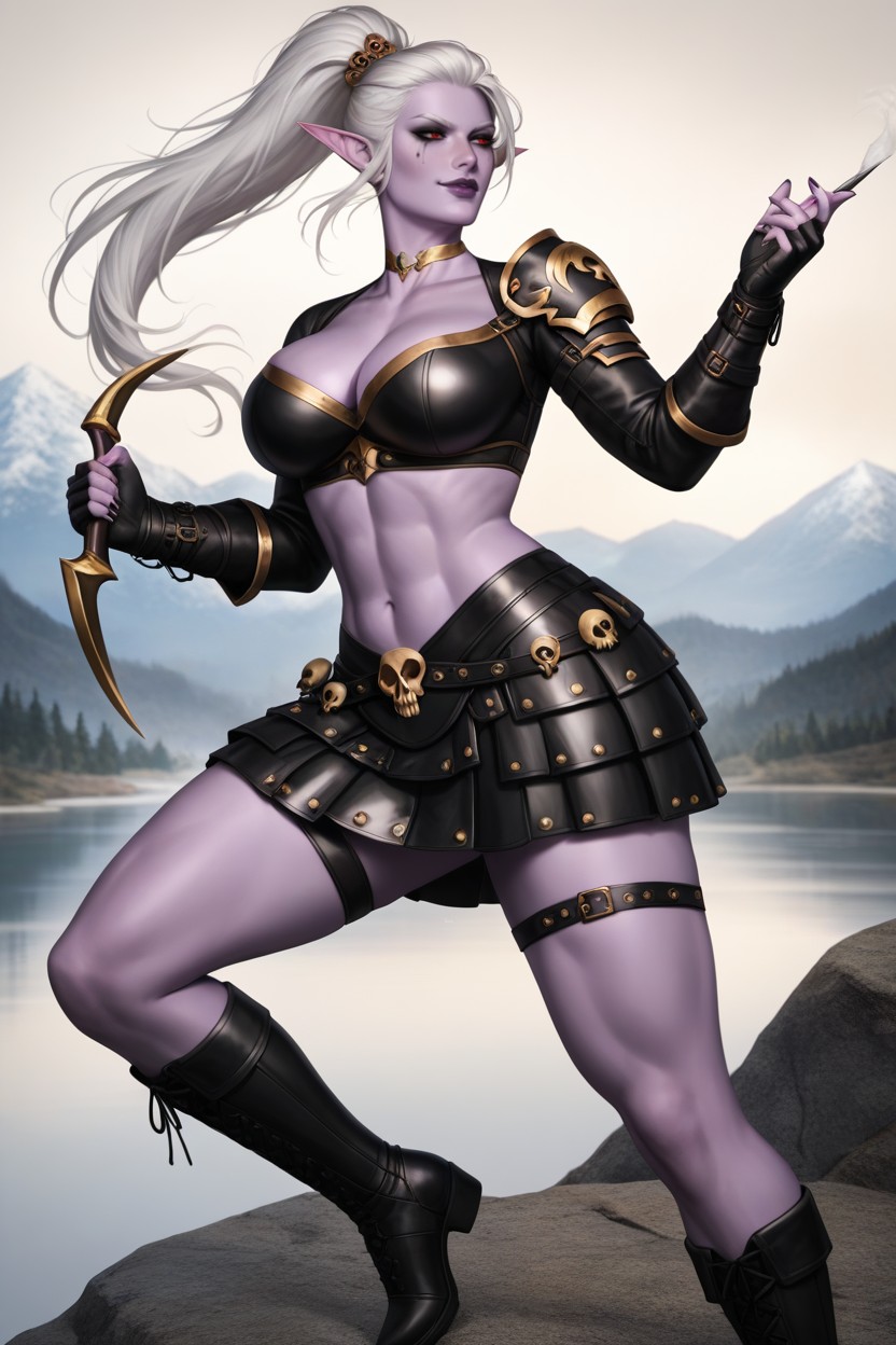 Tassets, Leather Straps, Golden Choker Porno IA