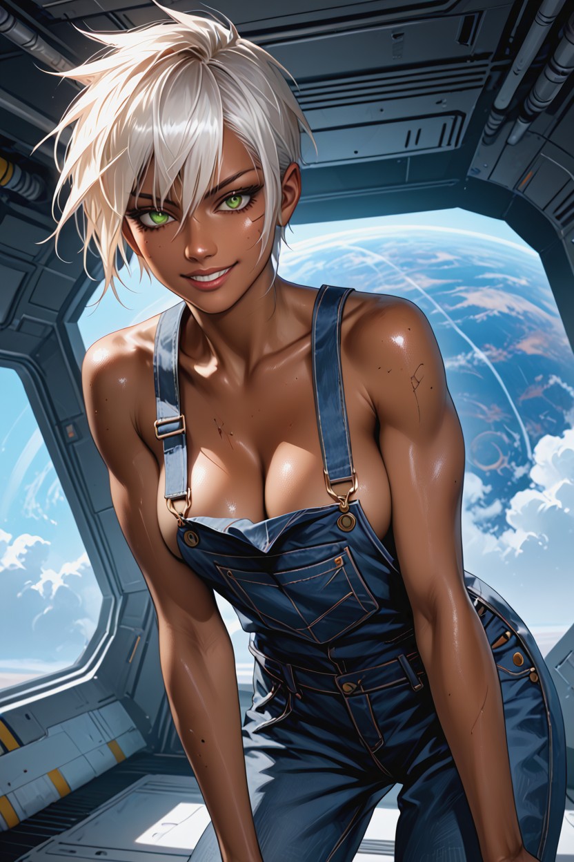 Fit, Spaceship, Mischievous Smile Hentai AI Porn