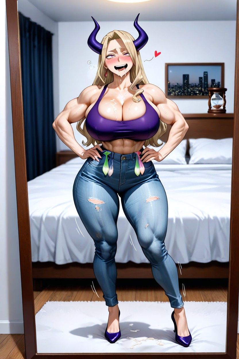 Caliente, Sexual Atmosphere, Holding Used Condom Hentai IA
