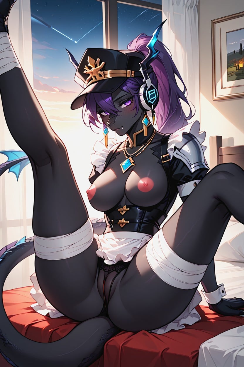 Blue Eyes, Necklace, Emerald Furry AI Porn