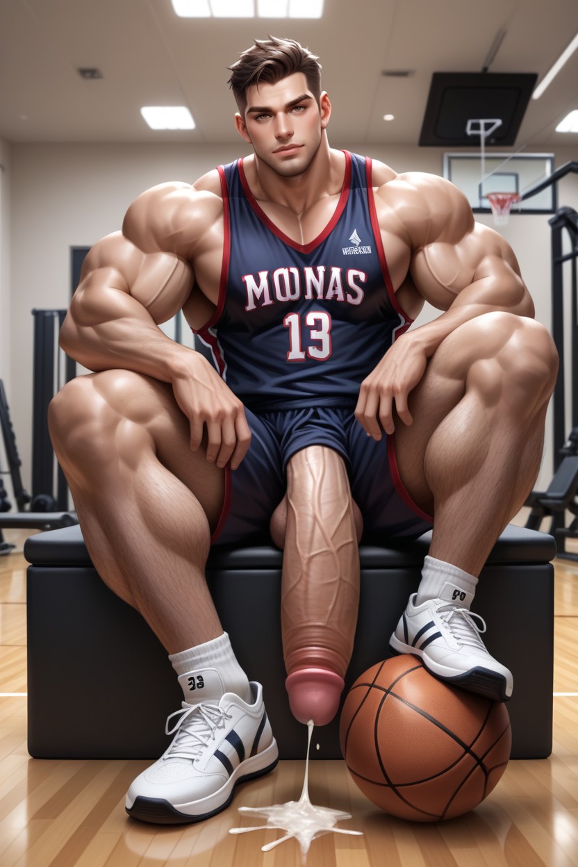 Thick Thighs, Erect Penis, Looking Out AI Gay Porn
