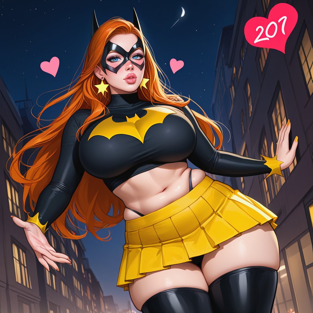 Black Stockings, Blue Eyes, Massive Breast AI Porn
