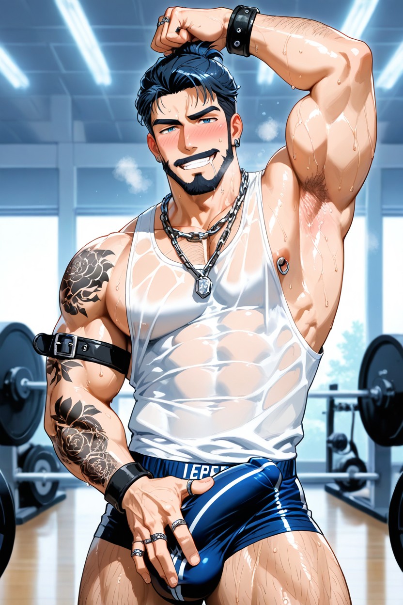 Huge Hands, In Heat, Sweating AI Gay Porn