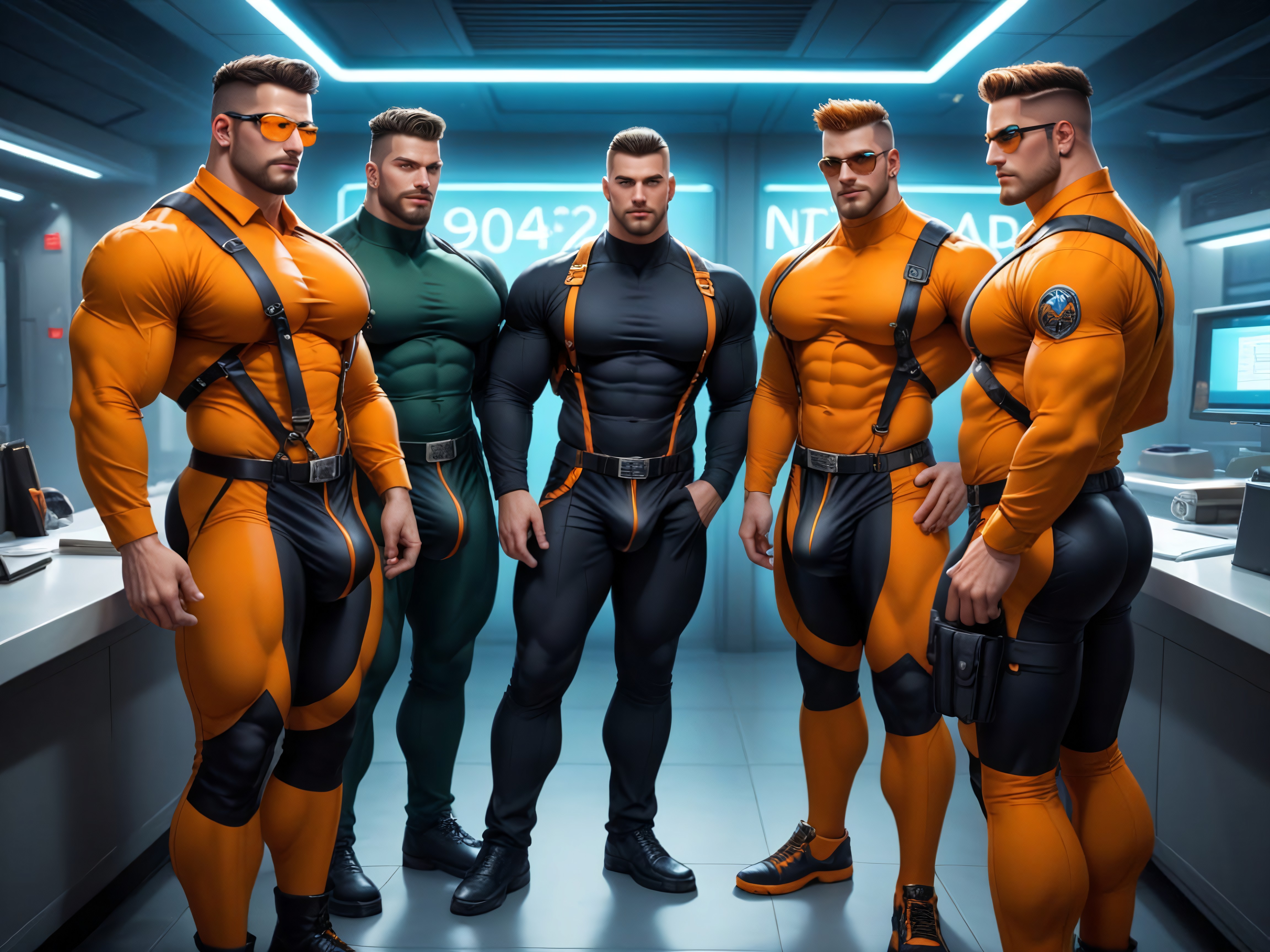 Night, Skintight Clothing, Cosplay AI Gay Porn