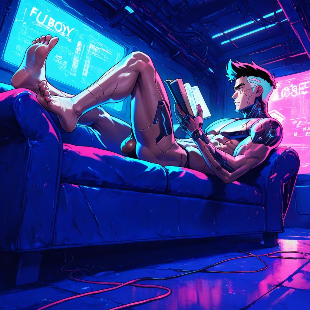 Dynamic Angle, Badboy, Backlit AI Gay Porn