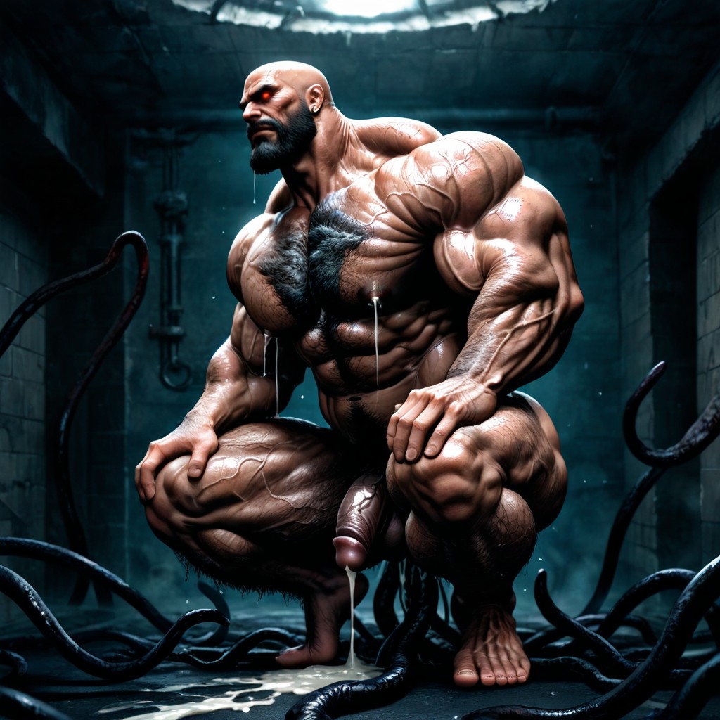 Hyper Nipples, Veiny Muscles, Detailed Muscles AI Gay Porn