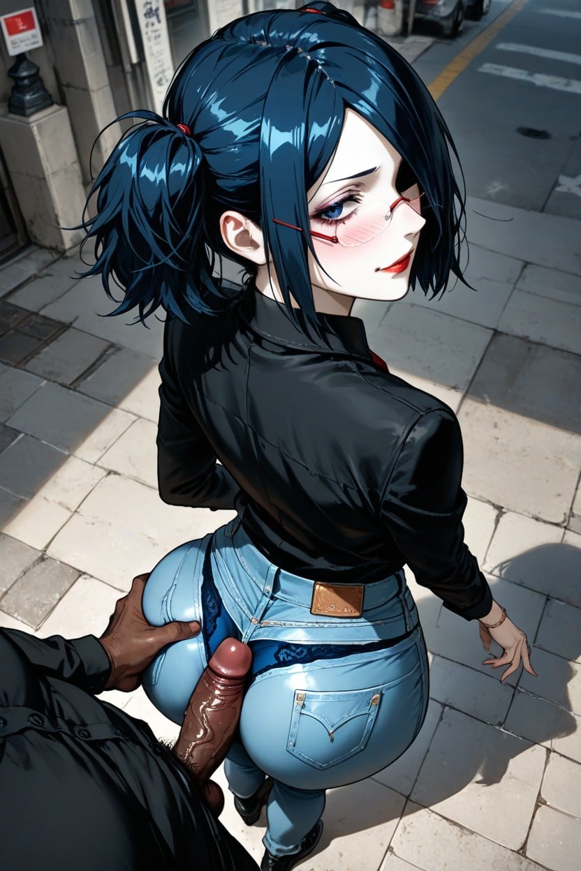 Slightly Layered, Man Grabbing Woman Ass, Ultra Detailed Hentai AI Porn