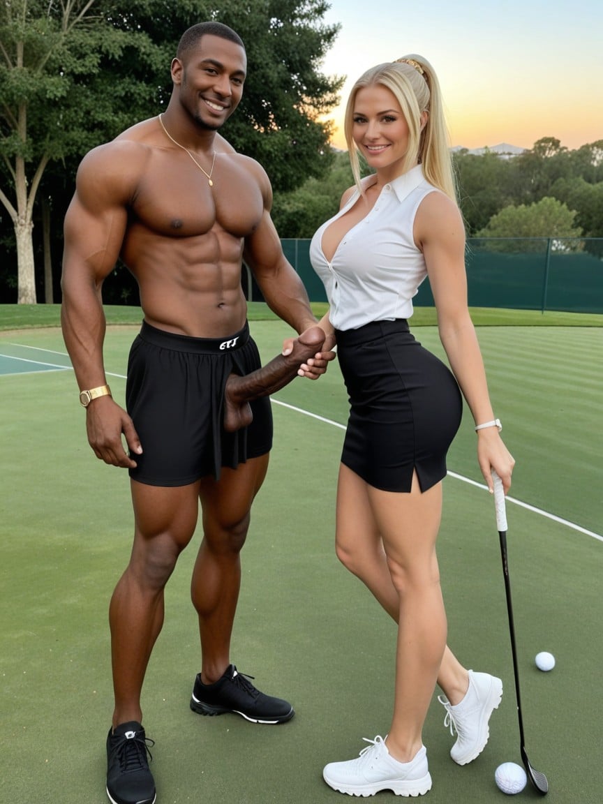 Brown Eyes, Gigantic Perfect Boobs, Unbuttoned AI Porn