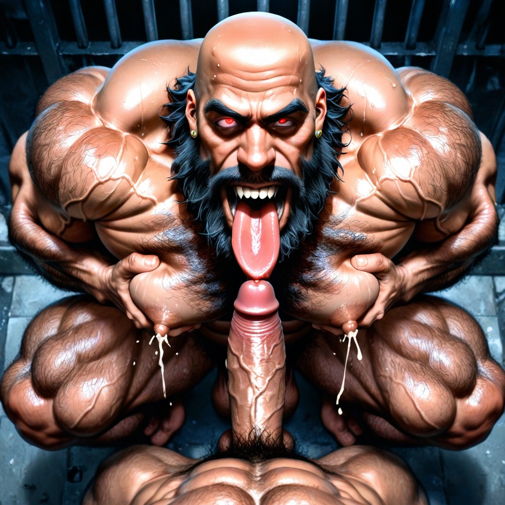 Silent Hill, Handsome Huge Mighty Daddy, Correct Anatomy AI Gay Porn