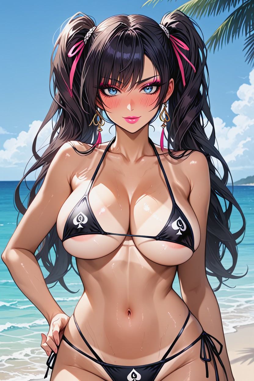 Big Breasts, Mugshot, Bikini Tan Lines AI Porn