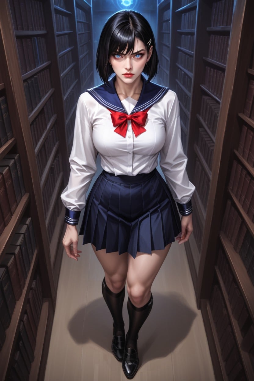 Detailed Body, Angry, Fair Skin AI Porn