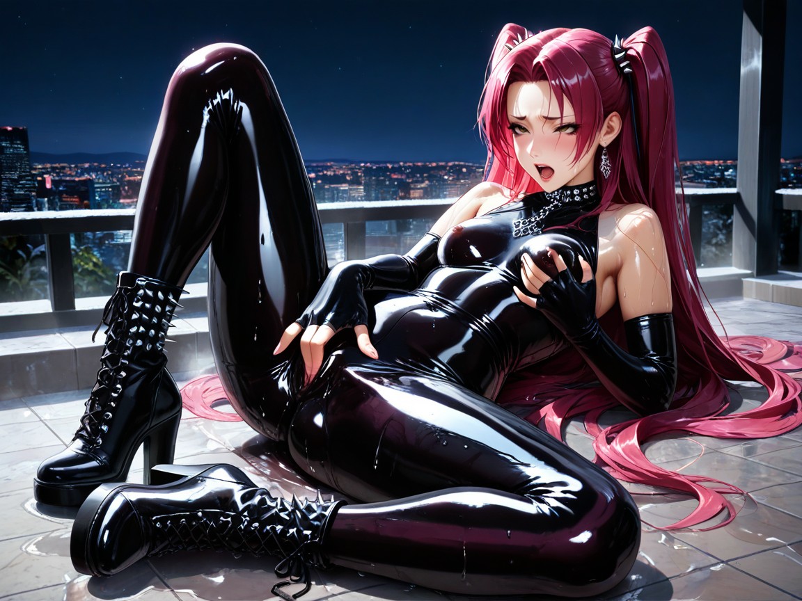 Small Breasts, Night, Luxury Korean Onsen Hentai AI Porn