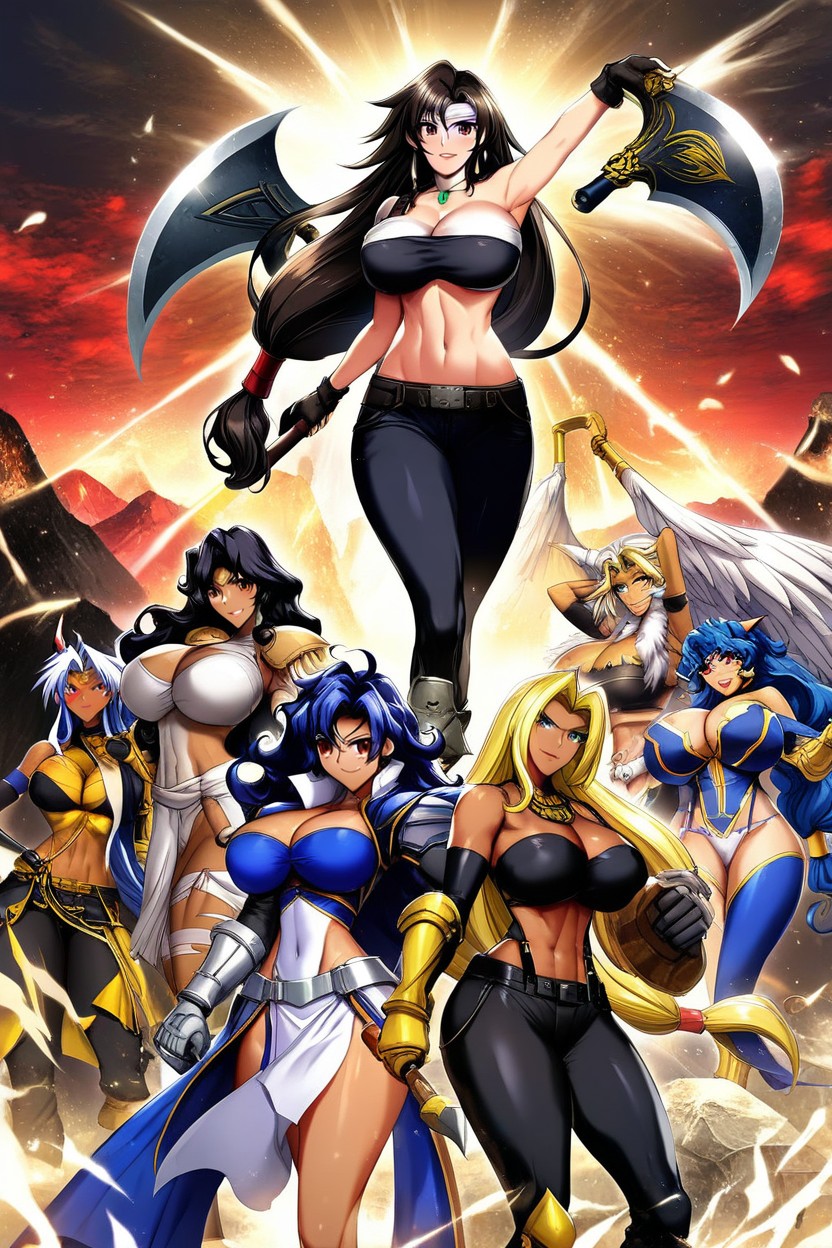 Black Pants With Hip Cutouts, 25+, Volcán Elemental Hentai IA