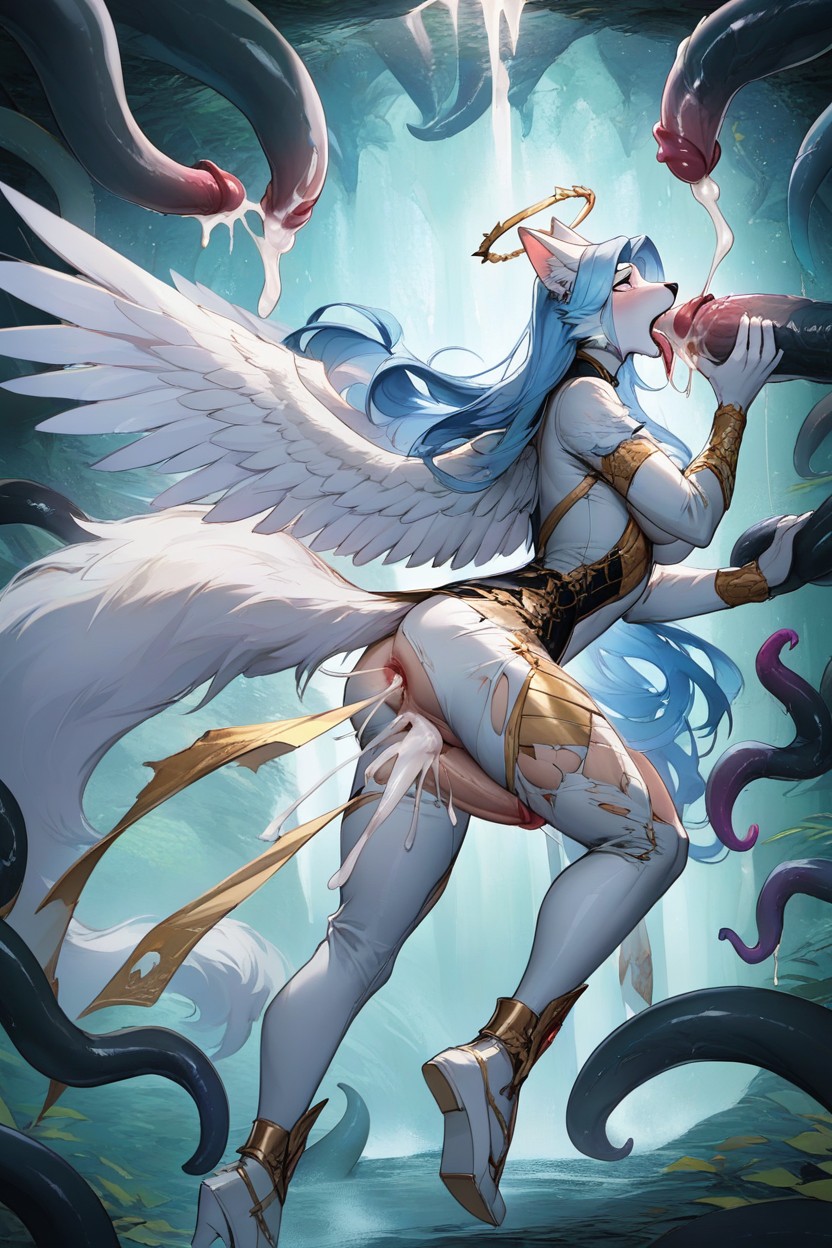 25+, Fluffy Tail, Sparkling Furry AI Porn