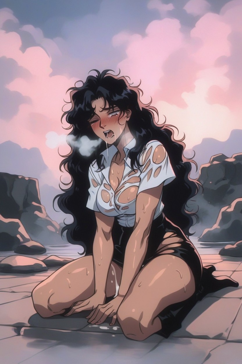 Office Wear, Hot Breath, Disheveled Appearance Porno IA Hentai