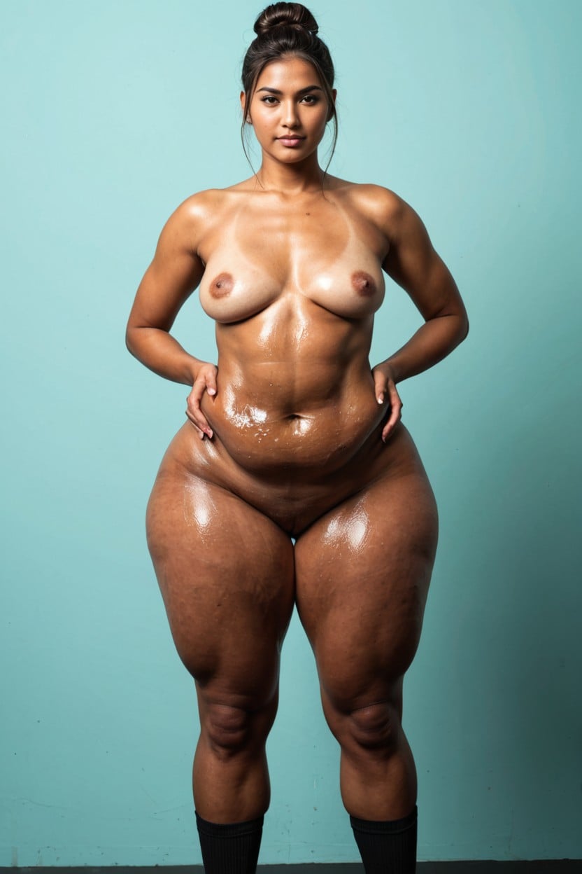 Bbw Hips, Cellulite Thighs, Looking At Viewer AI Porn