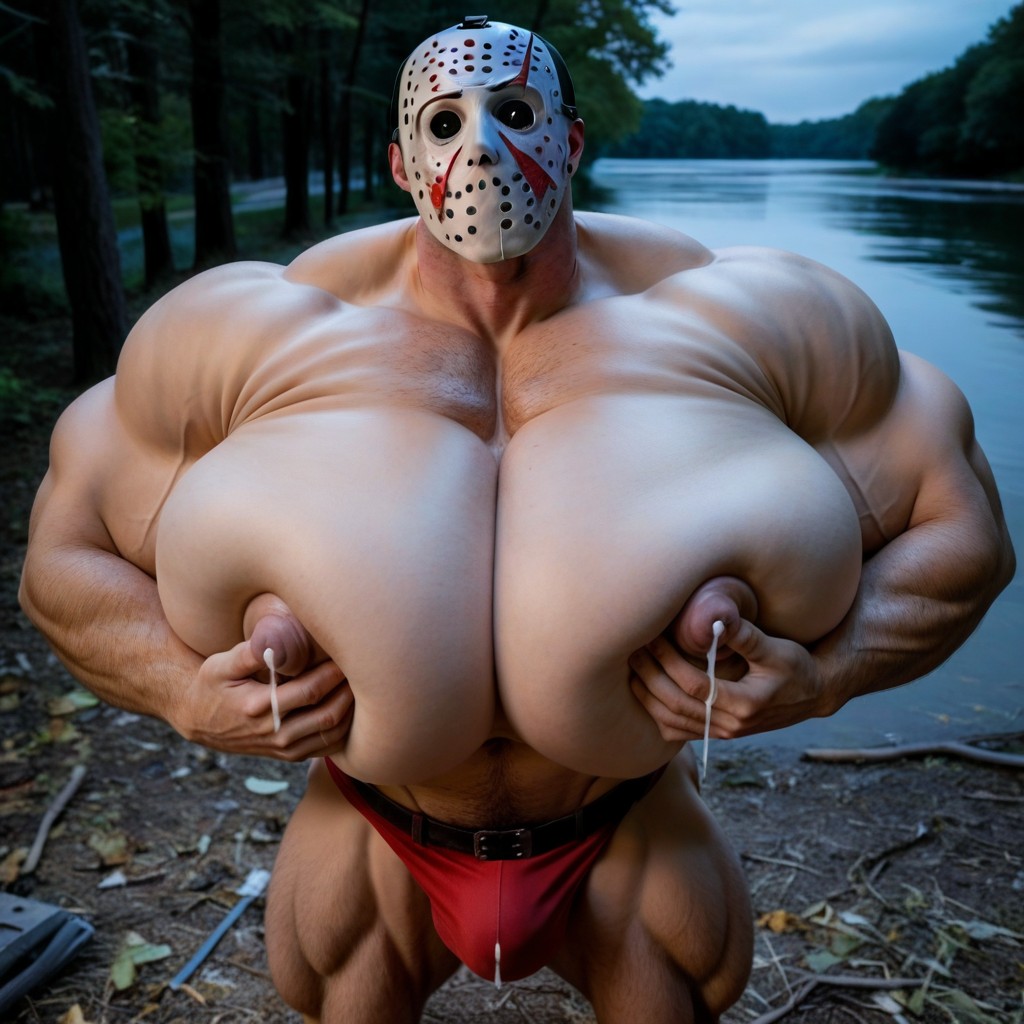 Top Down, Jason Voorhees Costume, Cosplay AI Gay Porn