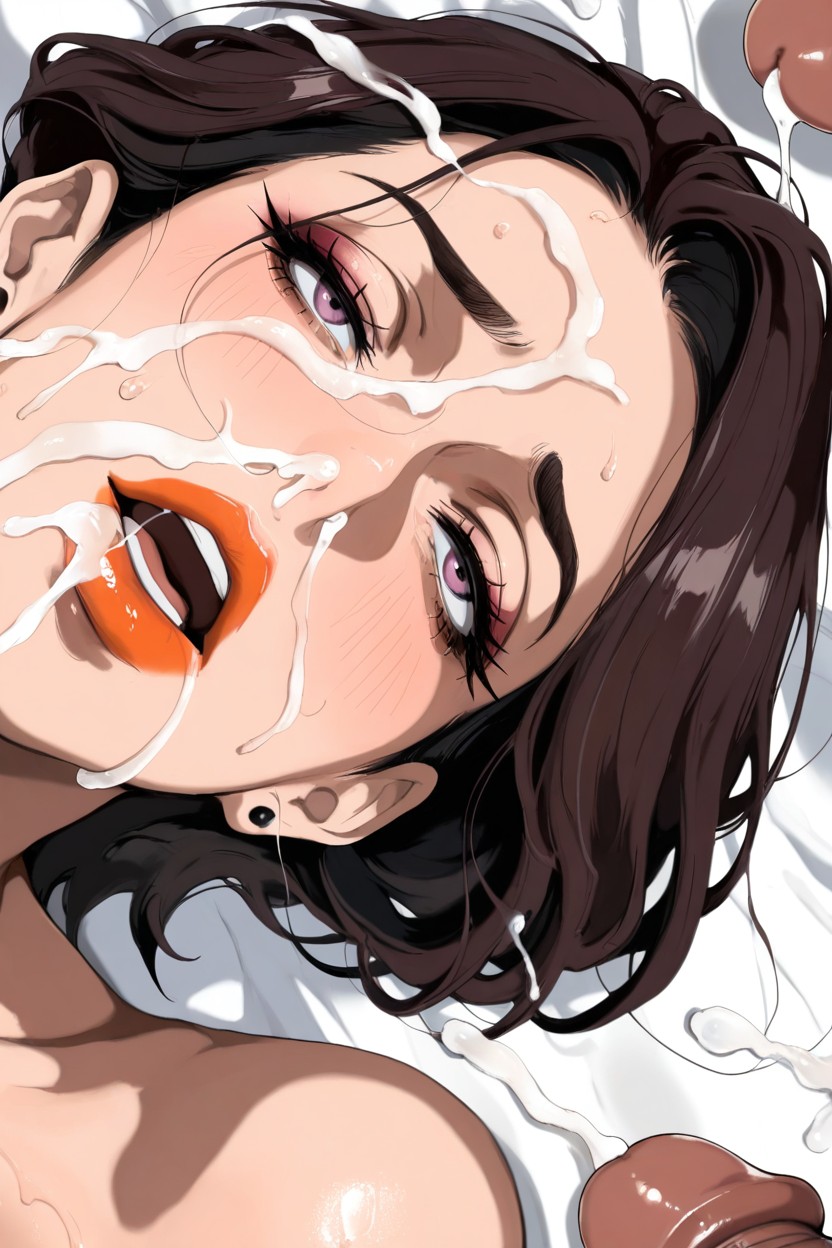 Zoom In Face, Half Closed Eyes, Close Up Hentai IA
